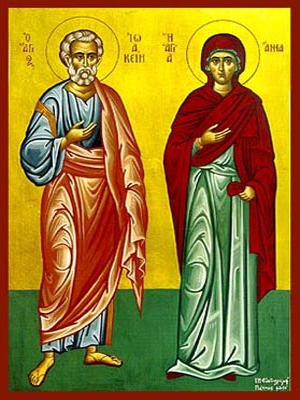SAINTS JOACHIM AND ANNE, RIGHTEOUS ANCESTORS OF GOD, FULL BODY