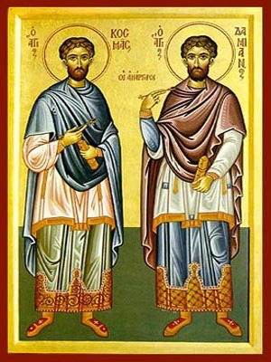 SAINTS COSMAS AND DAMIAN, THE HOLY UNMERCENARIES, FULL BODY