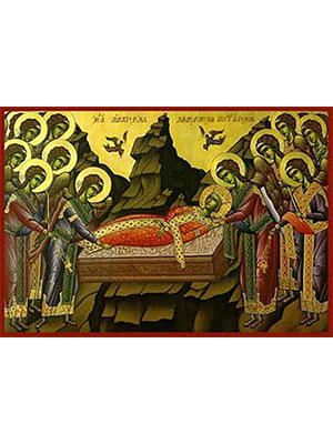 SAINT CATHERINE THE GREAT MARTYR, OF ALEXANDRIA, BURIED BY THE ANGELS