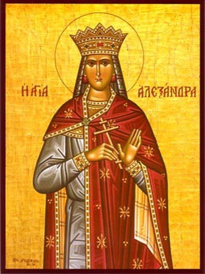 SAINT ALEXANDRA, MARTYR, THE EMPRESS, WIFE OF DIOCLETIAN