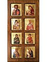 Wooden Icon 3-Dimensional with Multiple Silkscreen Images
