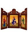 Carved Wooden Triptychs 3-Dimensional with Silkscreen