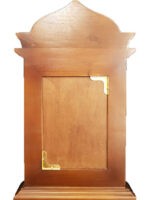 Ξυλόγλυπτη εικόνα με πατίνα και μεταξοτυπία-πίσω όψη