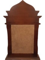 Ξυλόγλυπτη εικόνα με πατίνα και μεταξοτυπία-πίσω όψη