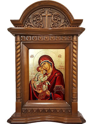 14x20-xpel-panagia-gl ΞΥΛΟΓΛΥΠΤΗ ΕΙΚΟΝΑ ΜΕ ΠΑΤΙΝΑ ΚΑΙ ΜΕΤΑΞΟΤΥΠΙΑ – ΕΛΛΗΝΙΚΟΥ ΡΥΘΜΟΥ - ΠΑΝΑΓΙΑ ME ΧΡΙΣΤΟ, ΓΛΥΚΟΦΙΛΟΥΣΑ